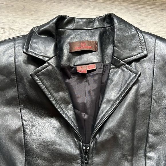 🔥DANIER🔥 | Black leather bomber jacket - Picture 5 of 13